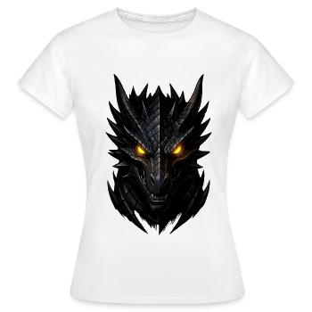 Tête de Dragon Sombre - T-shirt Femme - blanc - Devant - AI Model Female 172 dark (172cm)