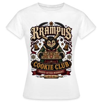Krampus Cookie Club gebacken nach Mitternacht - Frauen T-Shirt - Weiß - Vorne - AI Model Female 172 dark (172cm)