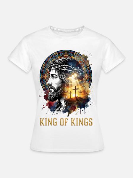 King of Kings Jesus Christus - Frauen T-Shirt - Weiß