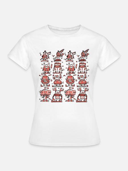 Figuren - Frauen T-Shirt - Weiß
