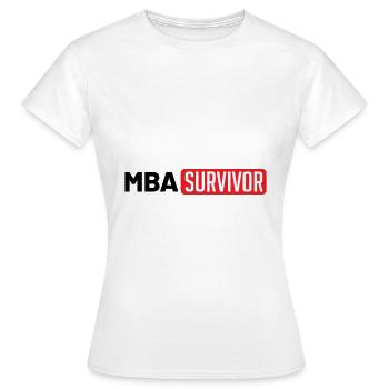 Survivant du MBA - T-shirt Femme - blanc - Devant - AI Model Female 172 dark (172cm)