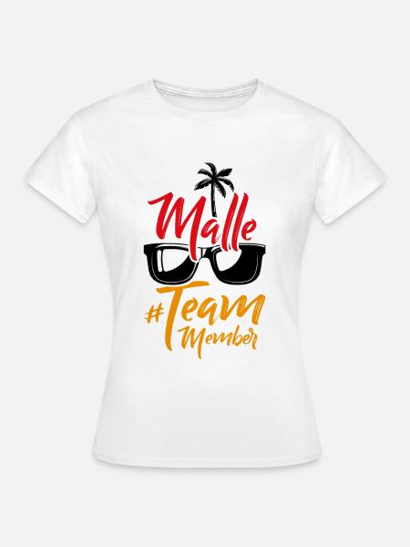 Malle Team - Frauen T-Shirt - Weiß