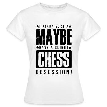 Jeu d’échecs - T-shirt Femme - blanc - Devant - AI Model Female 172 dark (172cm)