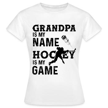 hockey sur glace ice hockey - T-shirt Femme - blanc - Devant - AI Model Female 172 dark (172cm)