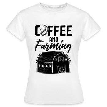 kaffee farmer farm - Frauen T-Shirt - Weiß - Vorne - AI Model Female 172 dark (172cm)