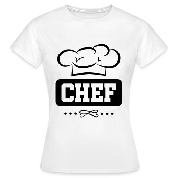 chef chef - Women's T-Shirt - white - Front - AI Model Female 172 dark (172cm)