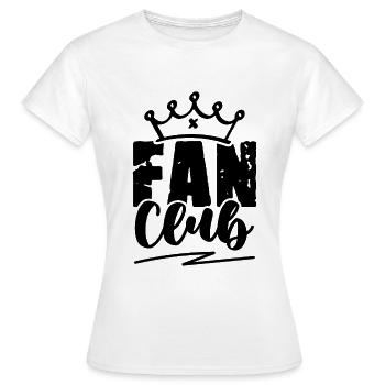 Fan Club - Women's T-Shirt - white - Front - AI Model Female 172 dark (172cm)