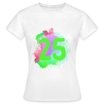 25 Nombre d’objets blob - T-shirt Femme - blanc - Devant - AI Model Female 172 dark (172cm)