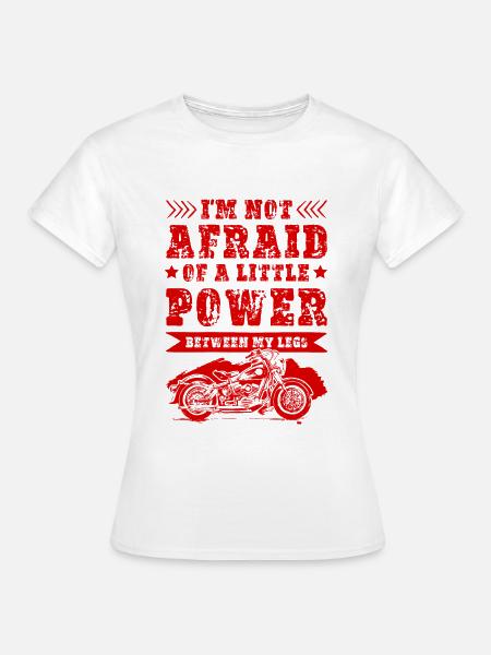 Motorrad Power - Frauen T-Shirt - Weiß