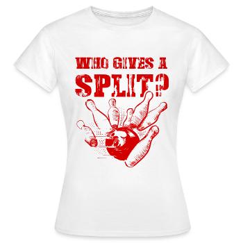 Bowling Split - T-shirt Femme - blanc - Devant - AI Model Female 172 dark (172cm)