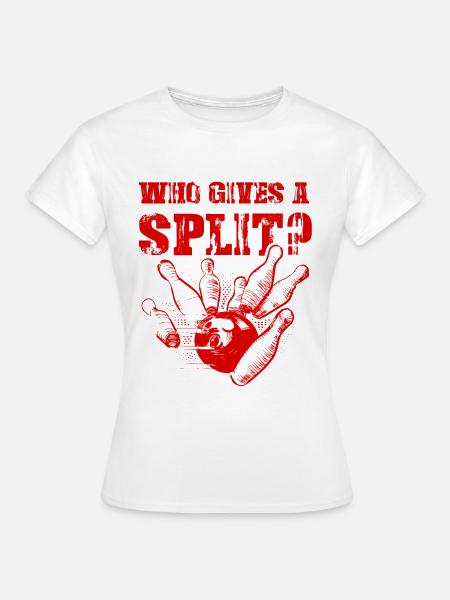 Bowling Split - Frauen T-Shirt - Weiß