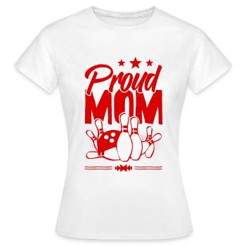 Bowling Maman - T-shirt Femme - blanc - Devant - AI Model Female 172 dark (172cm)