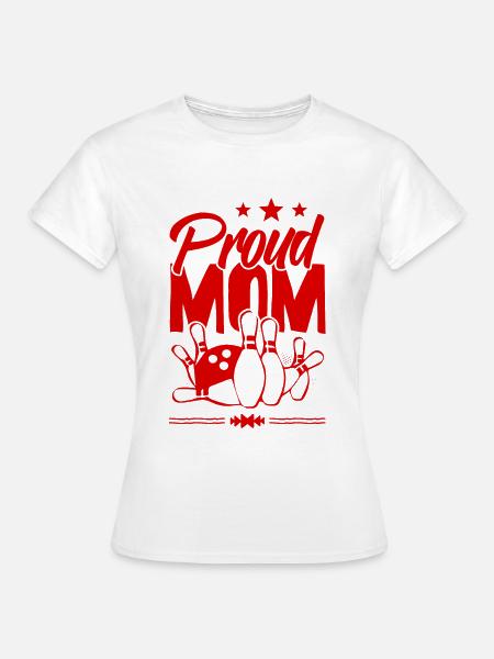 Bowling Mom - Frauen T-Shirt - Weiß