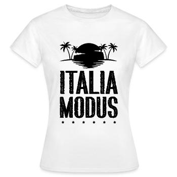 Italia Modus - Frauen T-Shirt - Weiß - Vorne - AI Model Female 172 dark (172cm)