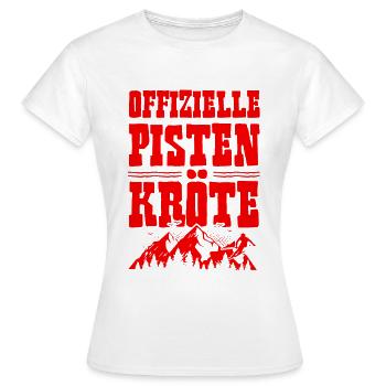 Offizielle Pisten Kröte - Frauen T-Shirt - Weiß - Vorne - AI Model Female 172 dark (172cm)