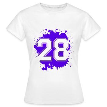 28 Nombre d’objets blob - T-shirt Femme - blanc - Devant - AI Model Female 172 dark (172cm)