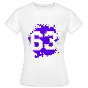 63 Nombre d’objets blob - T-shirt Femme - blanc - Devant - AI Model Female 172 dark (172cm)