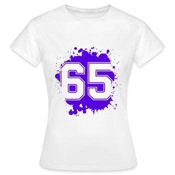 65 Nombre d’objets blob - T-shirt Femme - blanc - Devant - AI Model Female 172 dark (172cm)
