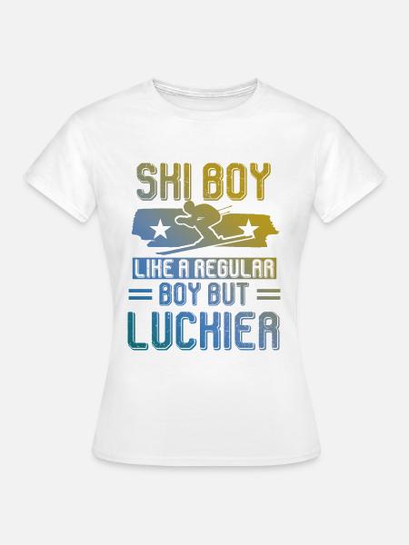 ski junge - Frauen T-Shirt - Weiß