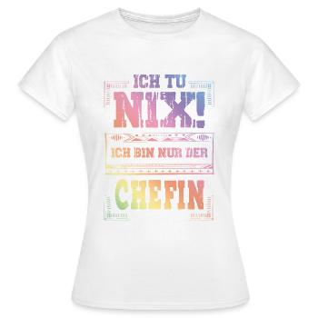 Weltbeste Chefin - Frauen T-Shirt - Weiß - Vorne - AI Model Female 172 dark (172cm)