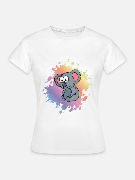 Koala Comic Tier - Frauen T-Shirt - Weiß
