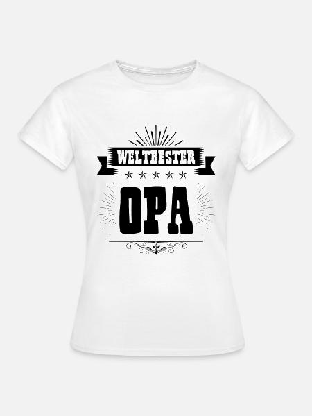 Weltbester Opa - Frauen T-Shirt - Weiß