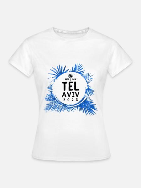 Tel Aviv 2023 Bunt - Frauen T-Shirt - Weiß