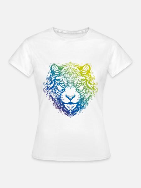 Tiger Mandala Boho - Frauen T-Shirt - Weiß