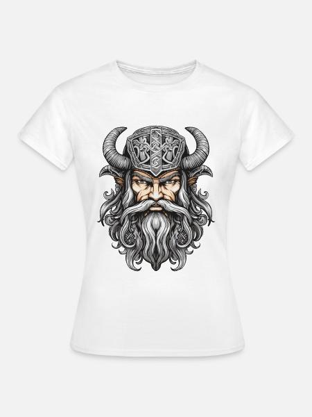 Wikinger Krieger Valhalla Odin - Frauen T-Shirt - Weiß
