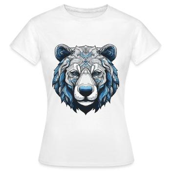 Eisbär Portrait Polar bär - Frauen T-Shirt - Weiß - Vorne - AI Model Female 172 dark (172cm)