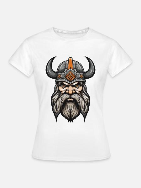 Wikinger Krieger Valhalla Odin - Frauen T-Shirt - Weiß