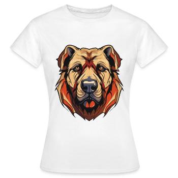 Tête de chien Kangal - T-shirt Femme - blanc - Devant - AI Model Female 172 dark (172cm)