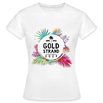 Sables d’Or 2024 Coloré - T-shirt Femme - blanc - Devant - AI Model Female 172 dark (172cm)