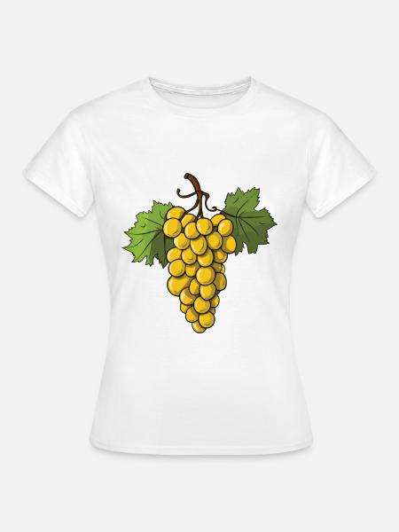 Weintrauben Frucht - Frauen T-Shirt - Weiß