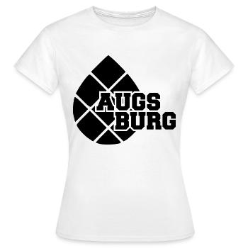 Augsburg Zirbelnuss Black - T-shirt Femme - blanc - Devant - AI Model Female 172 dark (172cm)