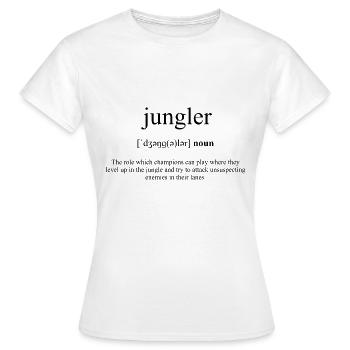 Jungler Definition Dictionary - Frauen T-Shirt - Weiß - Vorne - AI Model Female 172 dark (172cm)