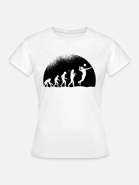 Evolution Volleyball - Frauen T-Shirt - Weiß