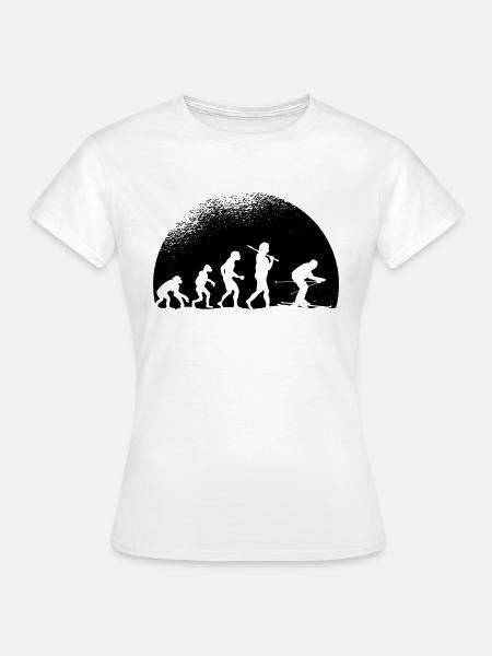 Evolution Ski - Frauen T-Shirt - Weiß