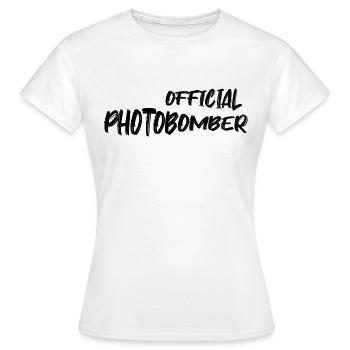 Official Photobomber - Brouilleur photo officiel - T-shirt Femme - blanc - Devant - AI Model Female 172 dark (172cm)