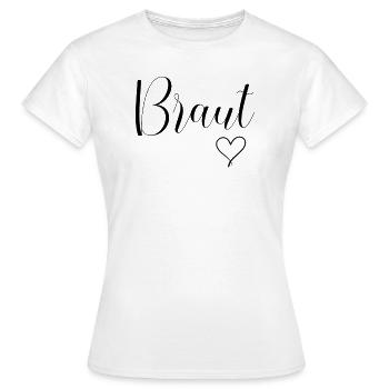 Braut Brautjungfer - Team Bride Gruppe - Frauen T-Shirt - Weiß - Vorne - AI Model Female 172 dark (172cm)