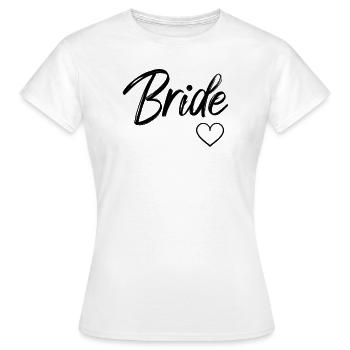 Weiße Braut Verlobte Hochzeit Braut To - Frauen T-Shirt - Weiß - Vorne - AI Model Female 172 dark (172cm)