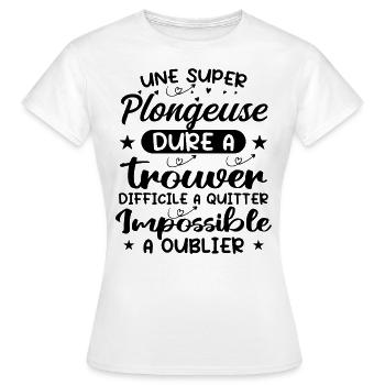 Ein Super Diver - Diver Geschenk - Frauen T-Shirt - Weiß - Vorne - AI Model Female 172 dark (172cm)