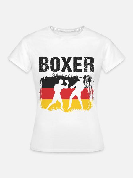 Boxen Deutschland Boxer - Frauen T-Shirt - Weiß