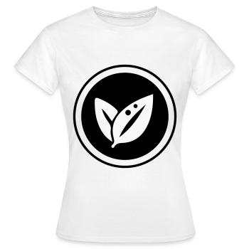 Écologie de la feuille - T-shirt Femme - blanc - Devant - AI Model Female 172 dark (172cm)