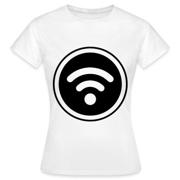 Wlan Internet - Frauen T-Shirt - Weiß - Vorne - AI Model Female 172 dark (172cm)