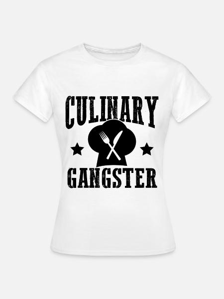 koch gangster kochen - Frauen T-Shirt - Weiß