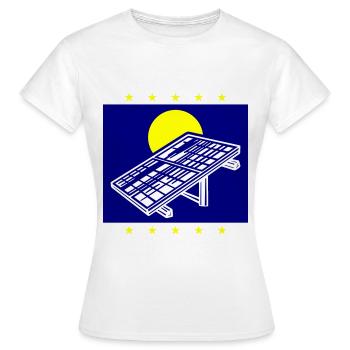 Photovoltaik Anlage Solar Energie - Frauen T-Shirt - Weiß - Vorne - AI Model Female 172 dark (172cm)