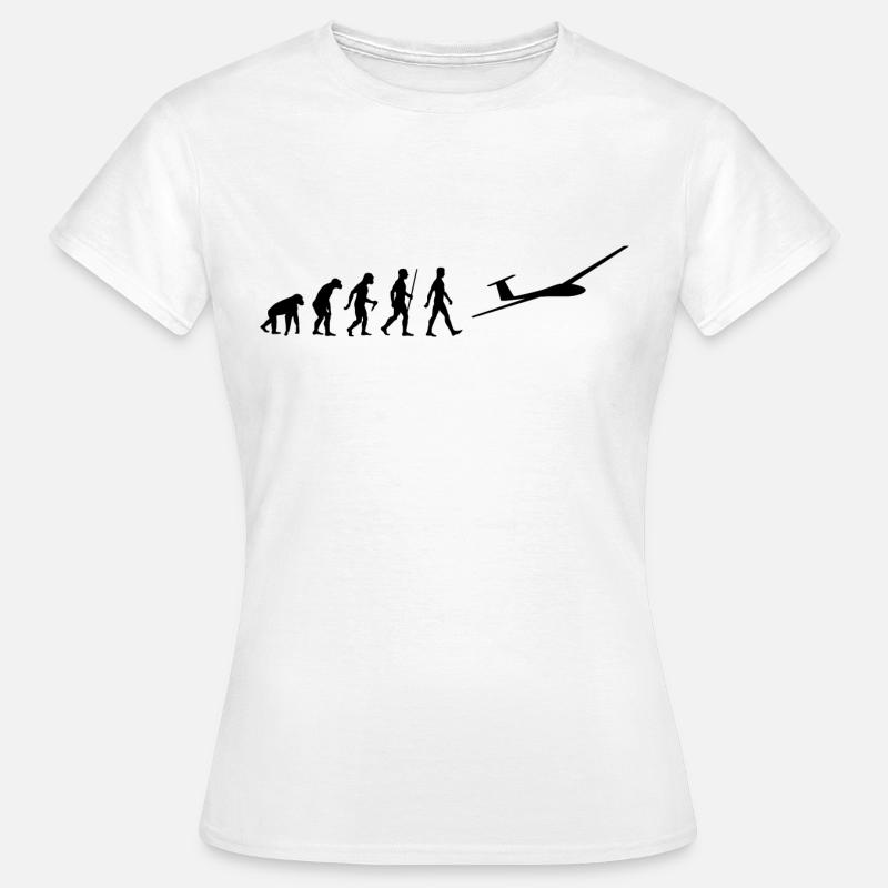 Planeur Evolution Planeur avion - T-shirt Femme - blanc
