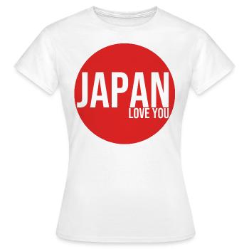 Japan pays asiatique asie japonais japon rouge - T-shirt Femme - blanc - Devant - AI Model Female 172 dark (172cm)