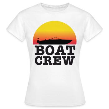 Bateau équipage de bateau à moteur - T-shirt Femme - blanc - Devant - AI Model Female 172 dark (172cm)